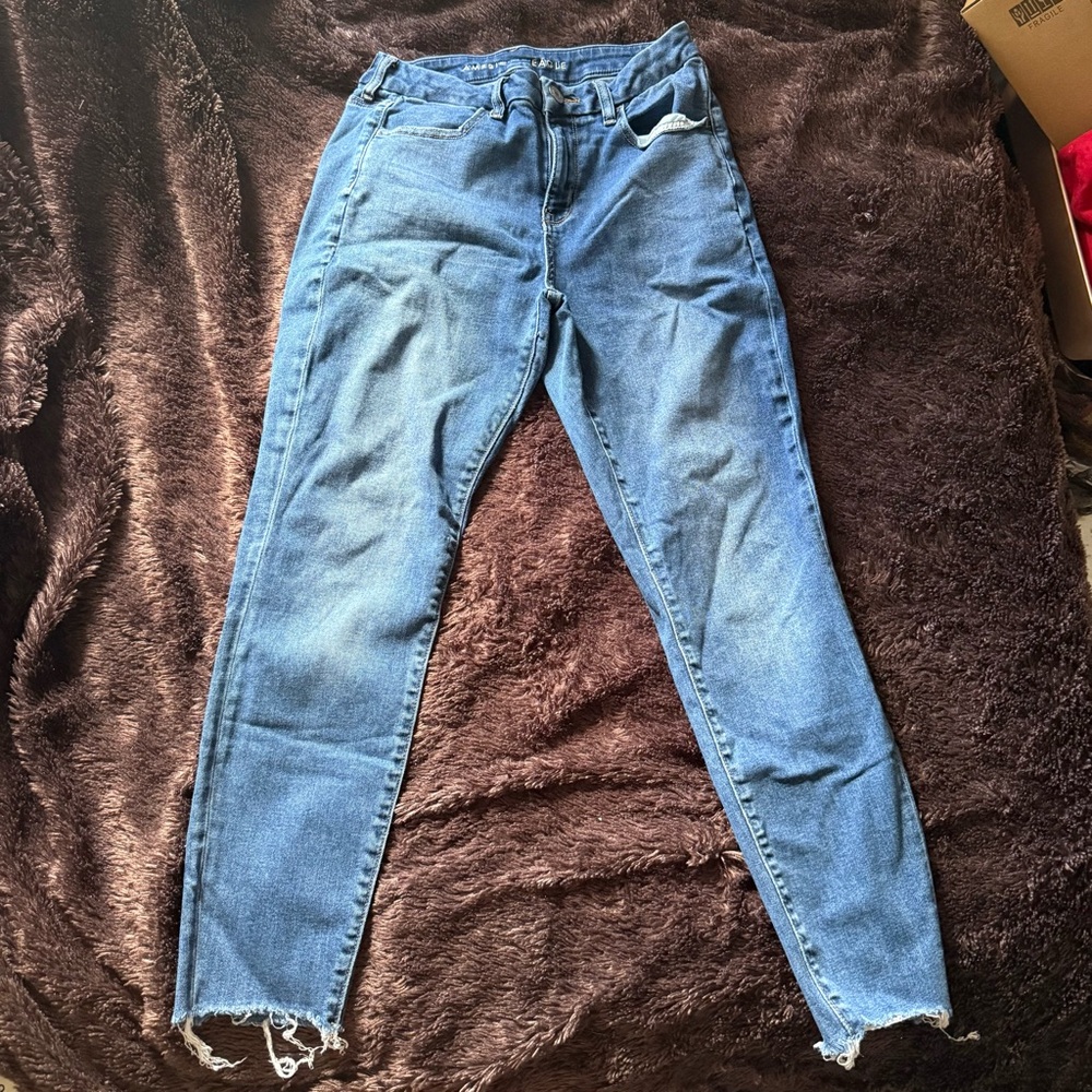 American Eagle Ne(x)t Level Stretch Blue Women's Skinny Jeans Size 10 Short